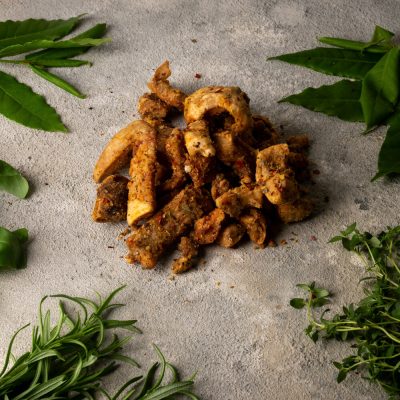 PIRI PIRI FLAVOURED PORK SCRATCHINGS